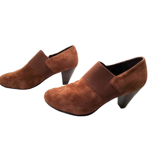 David Tate women's Brown Suede Leather Pump Size US 6.5w. - Picture 4 of 6